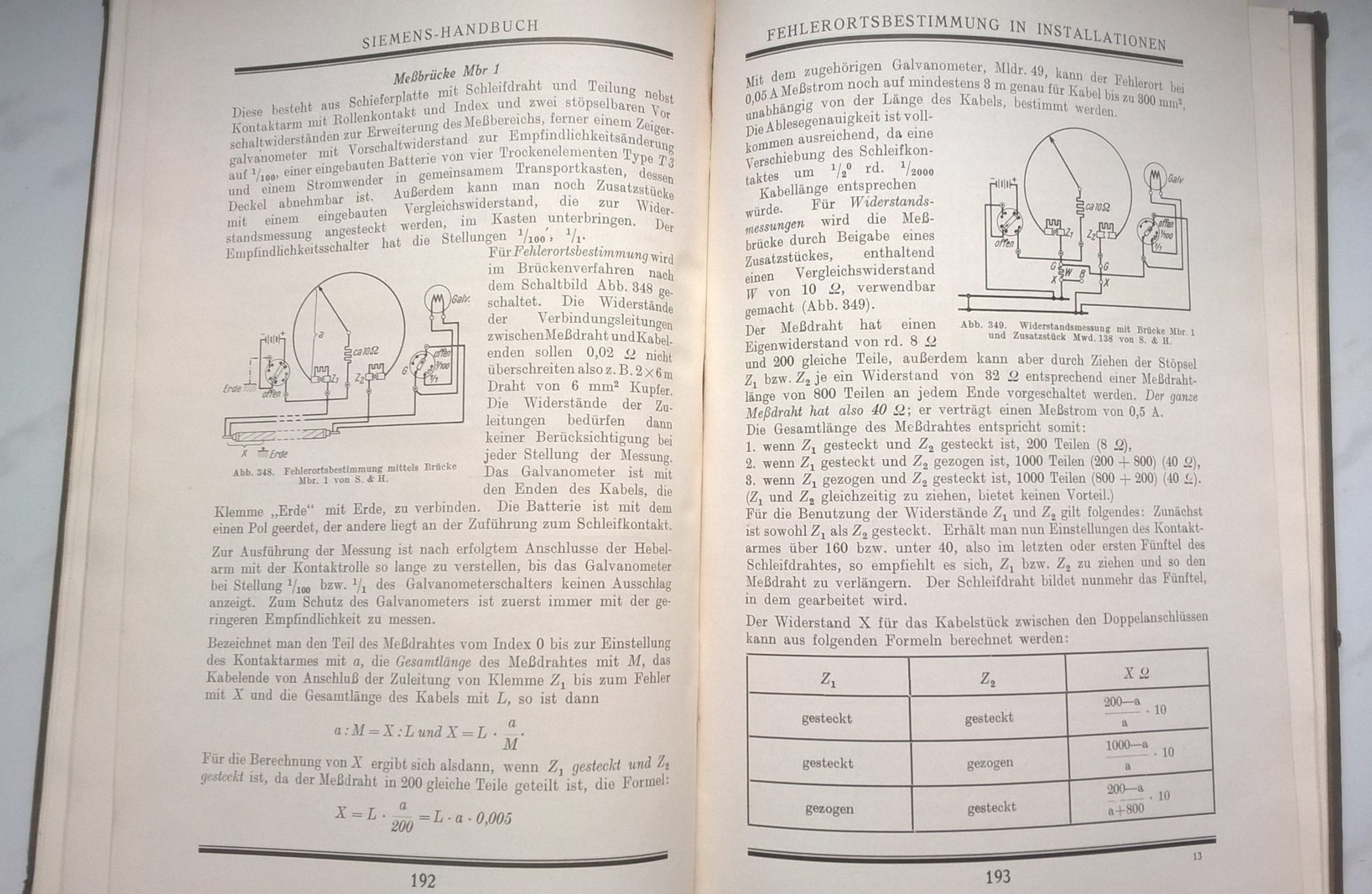 Książka w języku niemieckim "Siemens Handbuch" - Instrukcja obsługi Siemens. Instalacja elektryczna oświetlenia i zasilania, 1922 r.