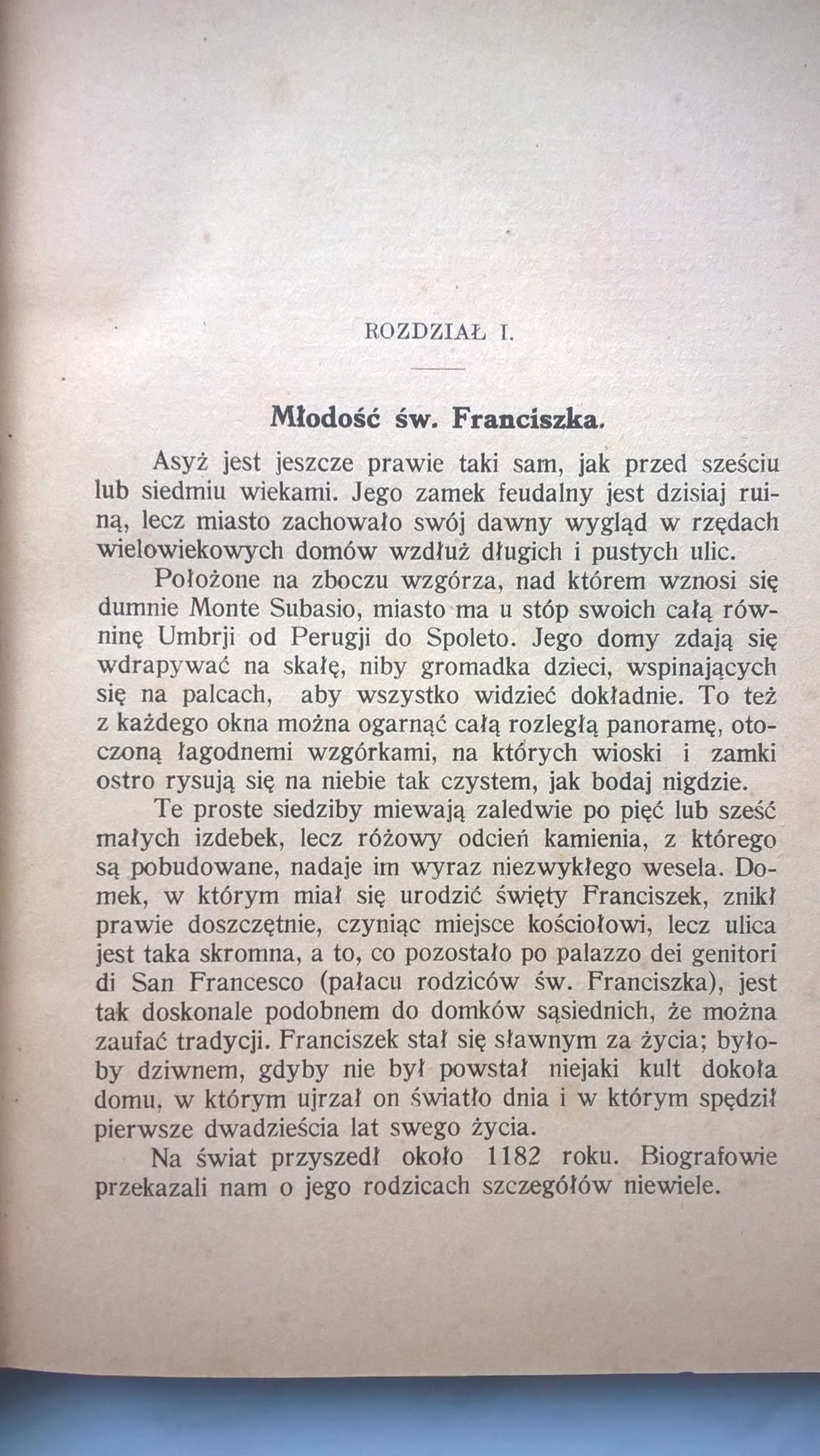 Książka "Życie Św. Franciszka z Asyżu" Paul Sabatier, 1927 r.