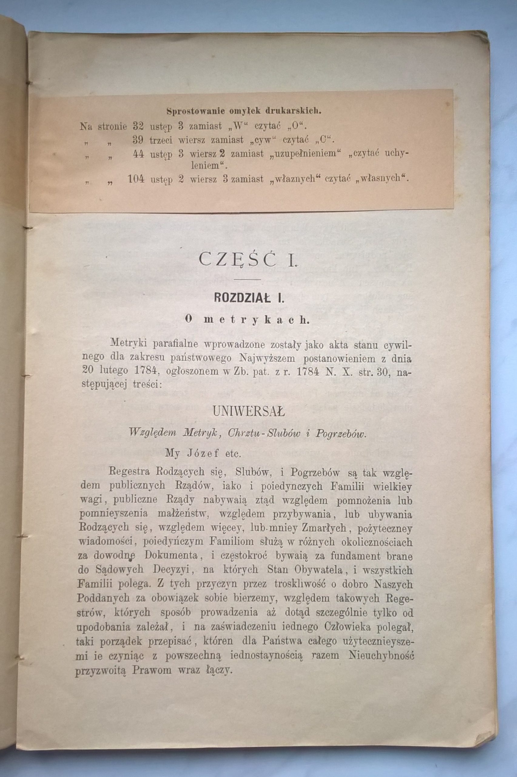 "Podręcznik dla urzędów katolicko-parafialnych i polityczno-administracyjnych" L. Szabel - Lwów, 1894 r.