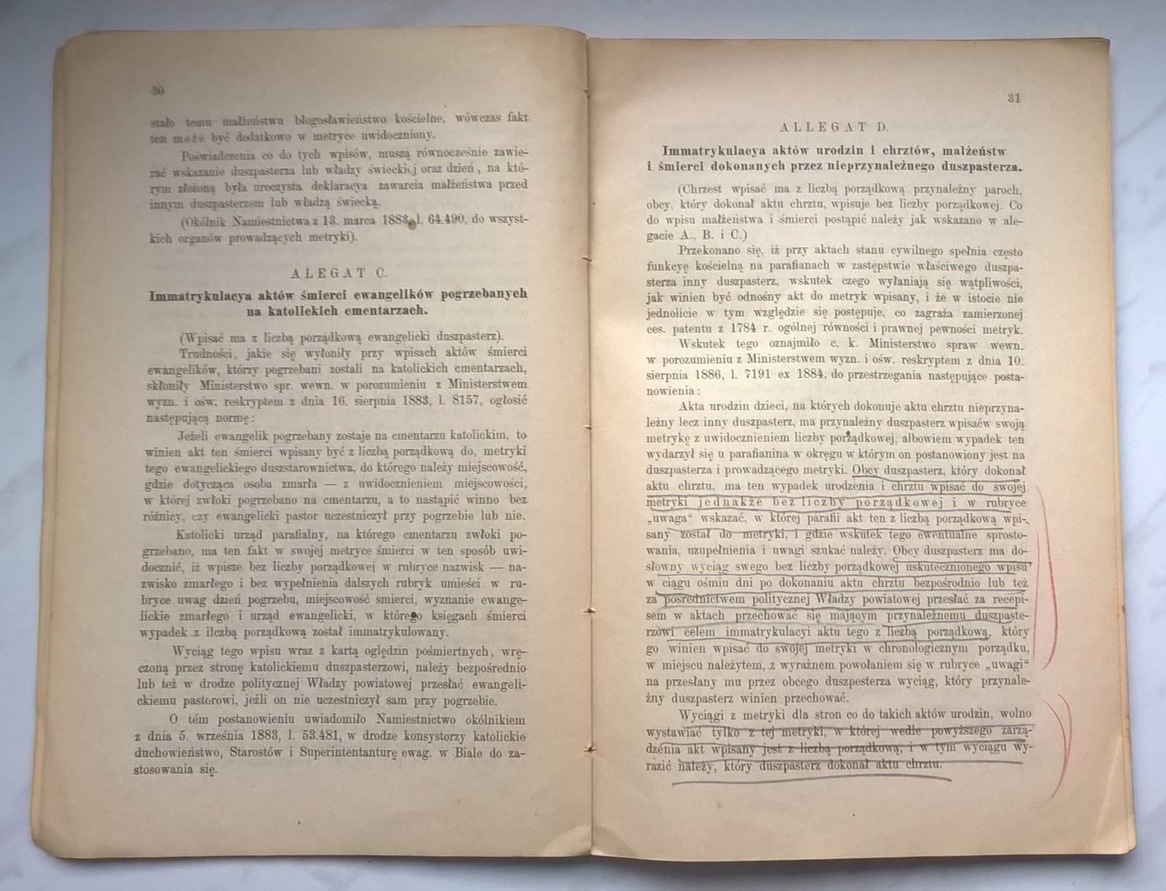 "Podręcznik dla urzędów katolicko-parafialnych i polityczno-administracyjnych" L. Szabel - Lwów, 1894 r.