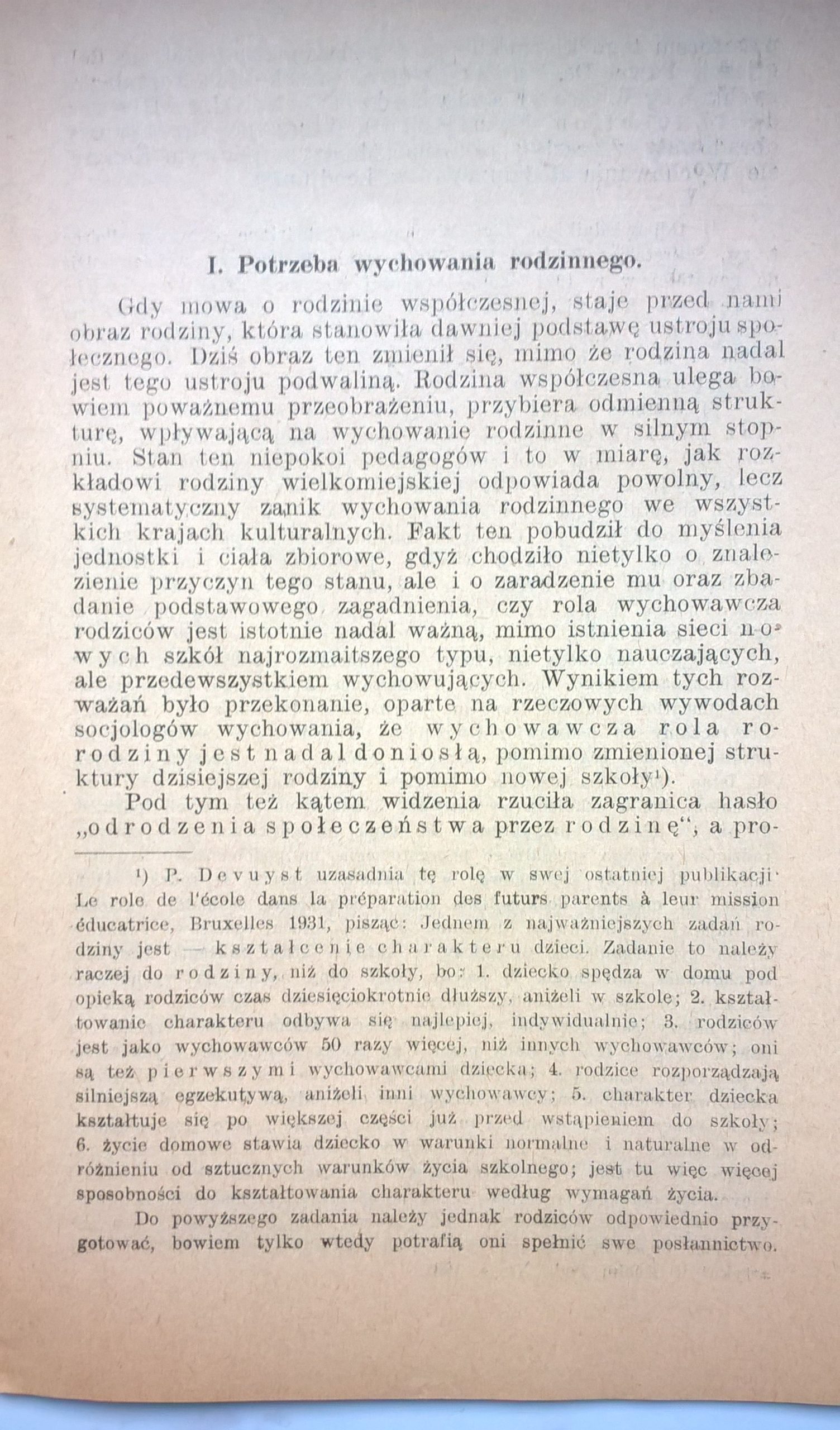 Broszurka "Współczesna rodzina wielkomiejska w świetle socjologji wychowania" Dr S. Stendig, 1931 r.