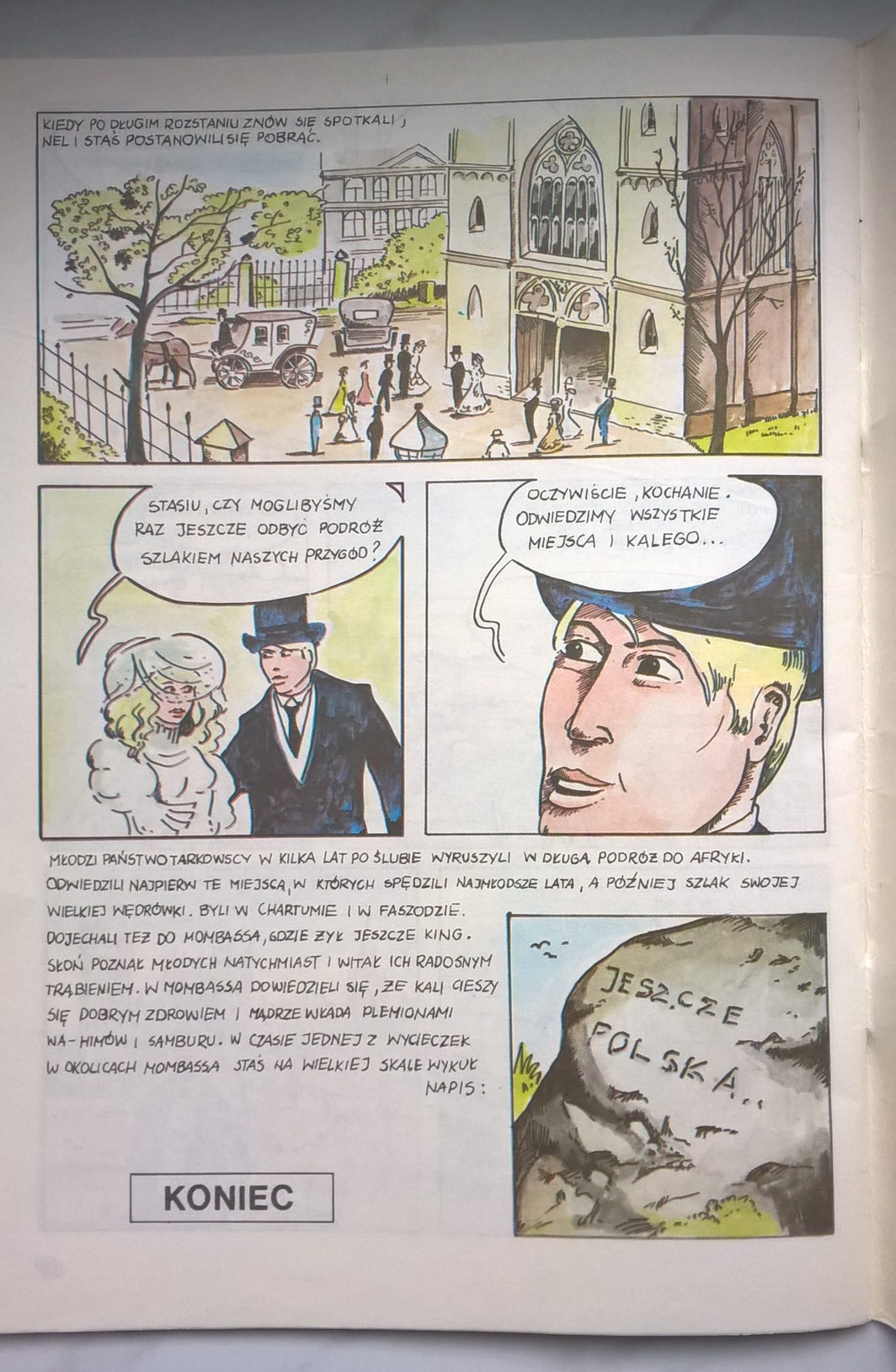 Komiks "W pustyni i w puszczy", na podstawie powieści Henryka Sienkiewicza, 1990 r.