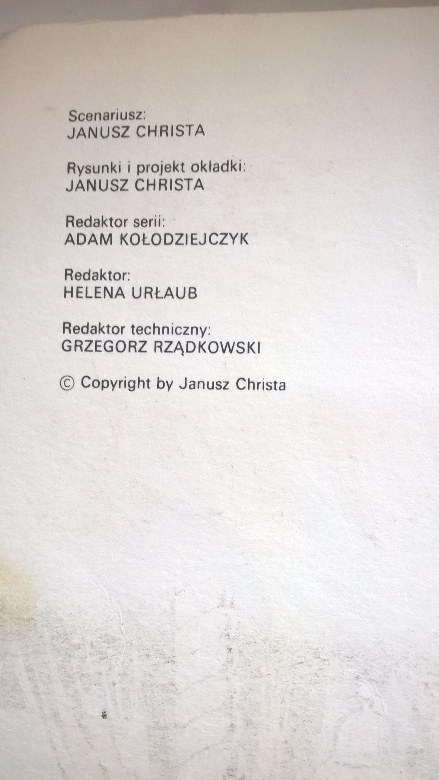 Komiks "Kajko i Kokosz - Cudowny lek" Janusz Christa, 1988 r.