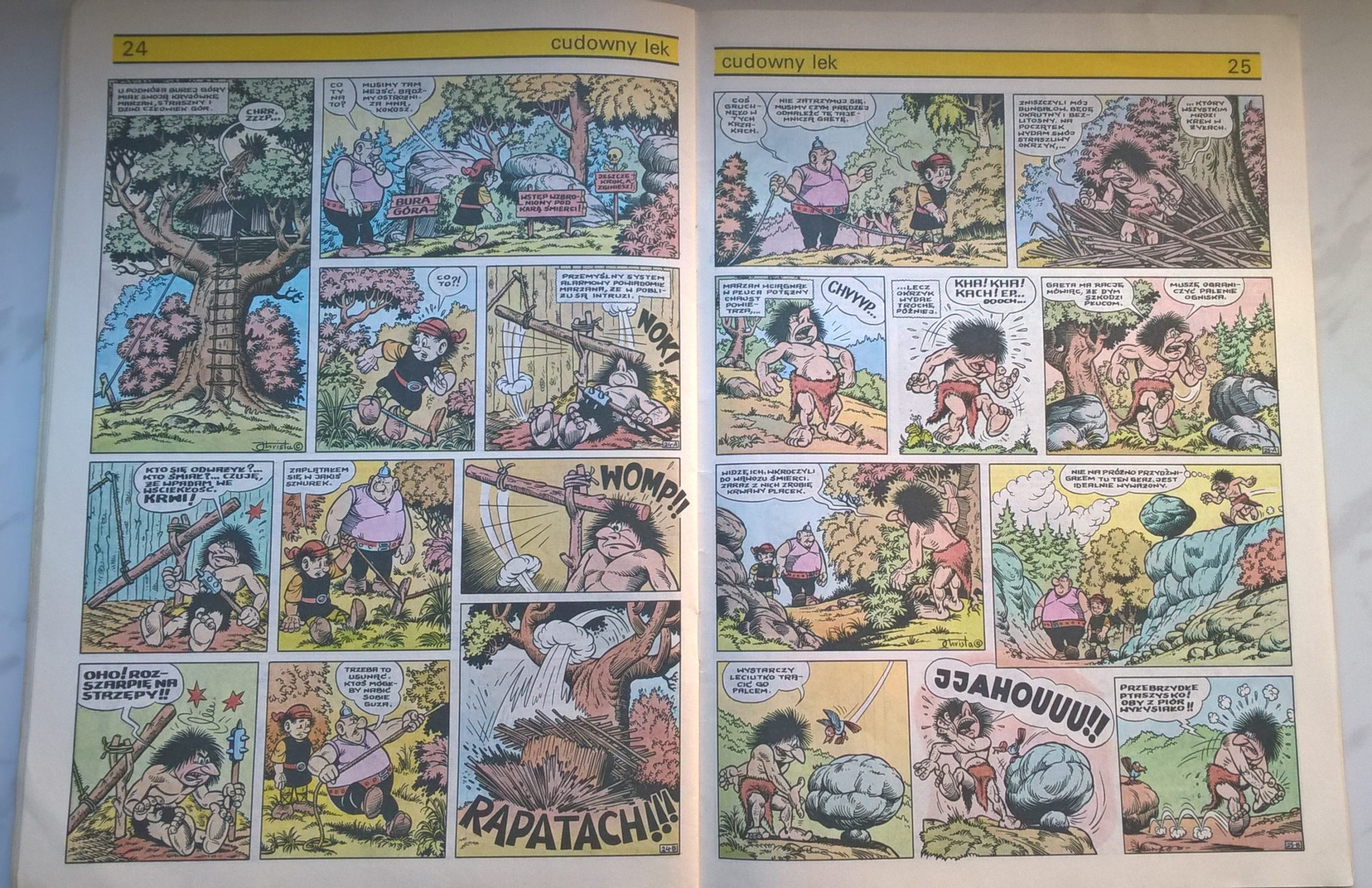 Komiks "Kajko i Kokosz - Cudowny lek" Janusz Christa, 1988 r.