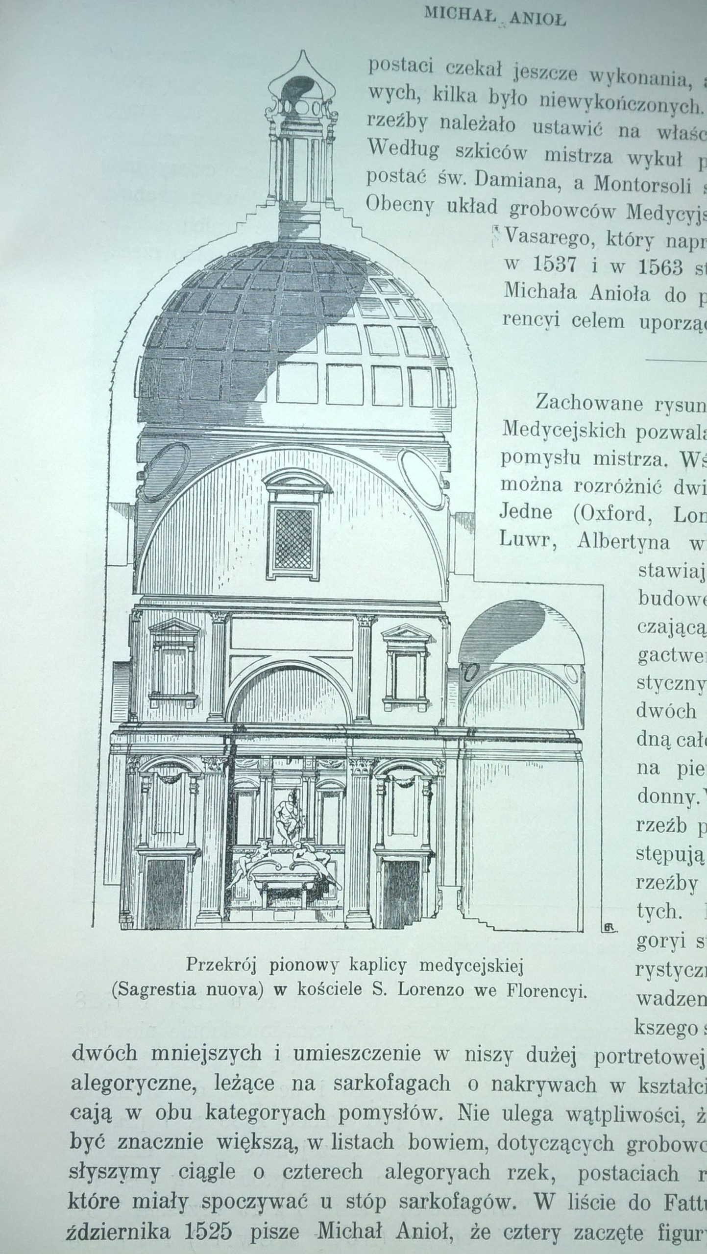 Książka "Michał Anioł" Władysław Kozicki, 1908 r.