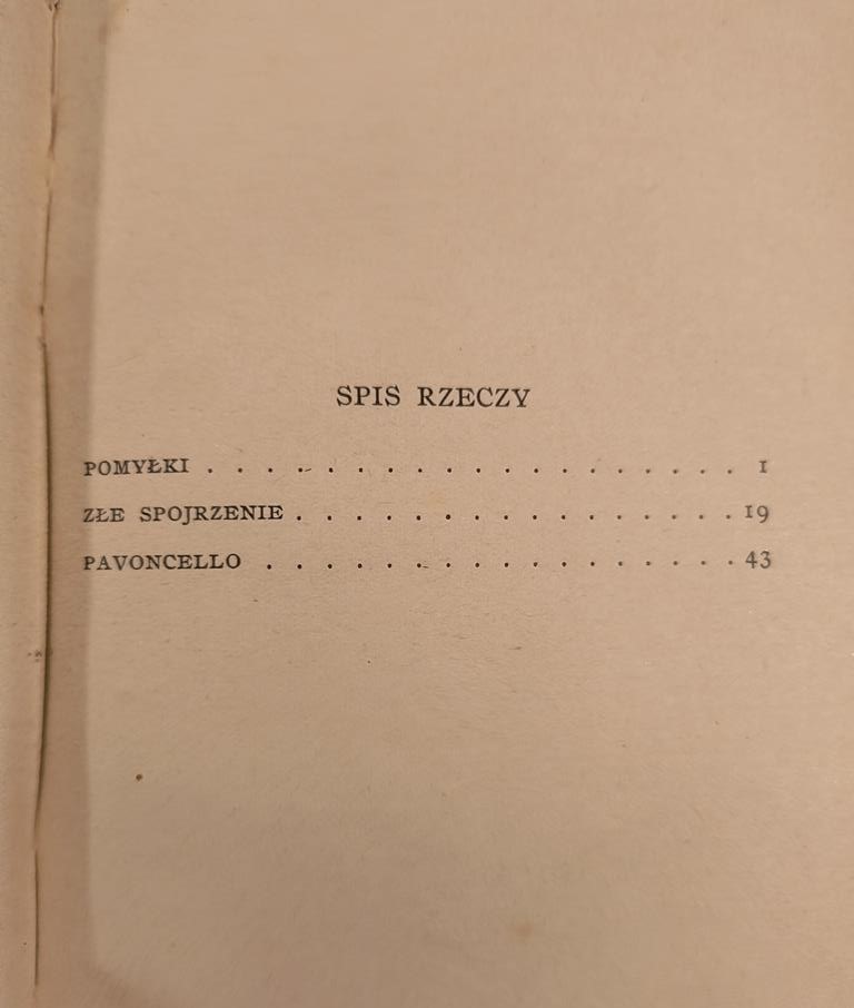 Książka "Pomyłki" Stefan Żeromski, 1925 r. - ze zbiorów malarza Stanisława Kamockiego