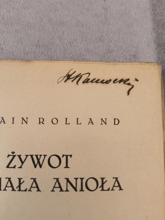 Książka "Żywot Michała Anioła" Romain Rolland, 1924 r.