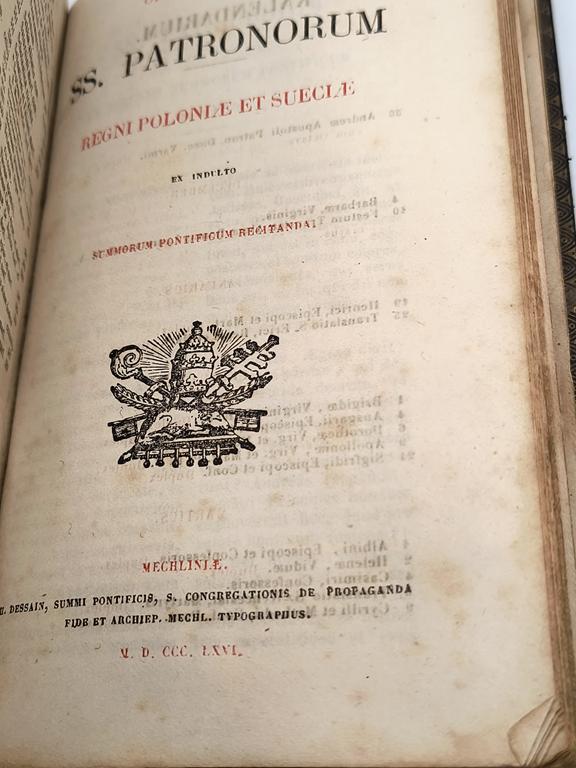 Brewiarz rzymski - Breviarium Romanum, 1872 r.