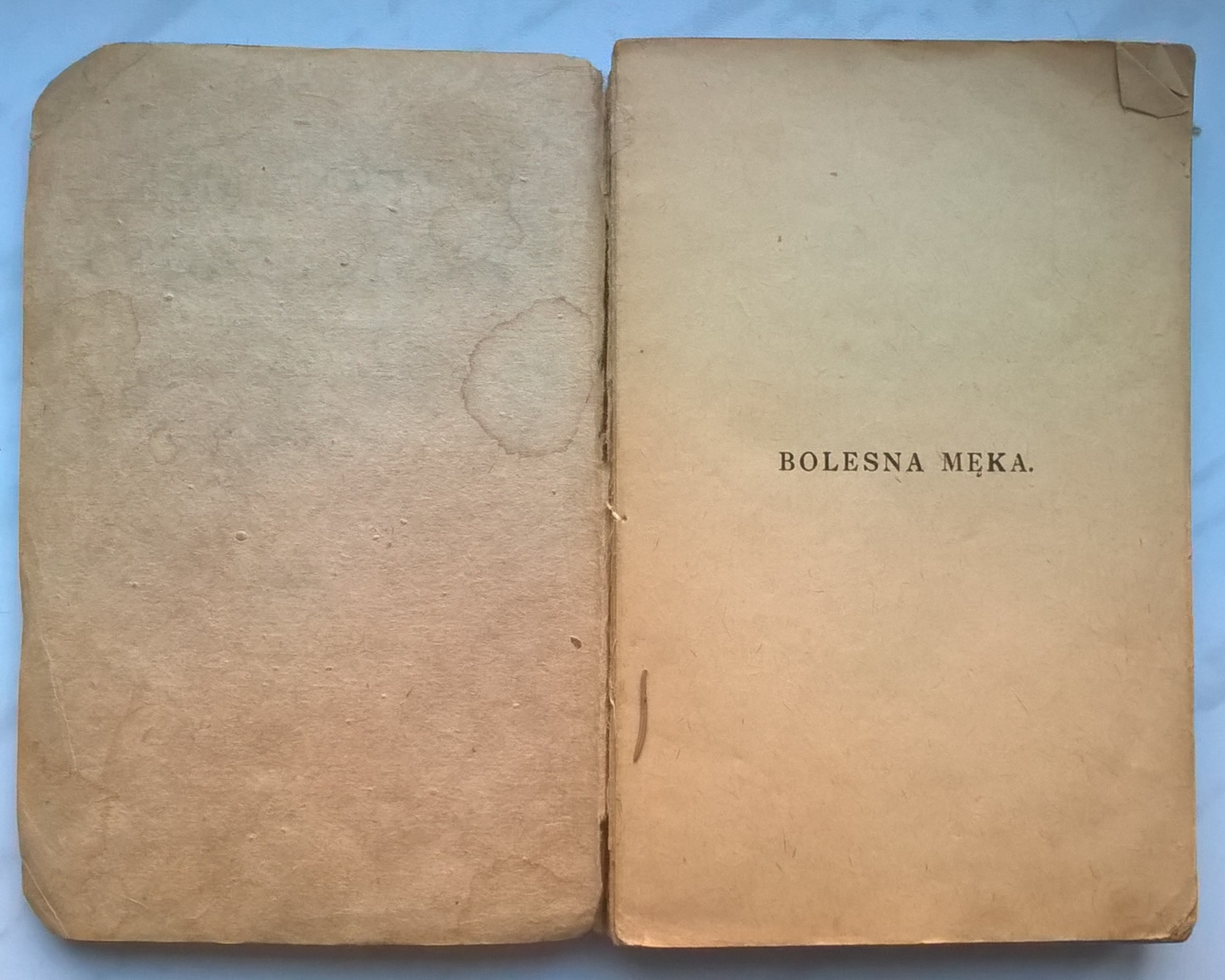 Książeczka "Bolesna Męka Pana Jezusa według opowiadań Anny Katarzyny Emmerich", 1923 r.