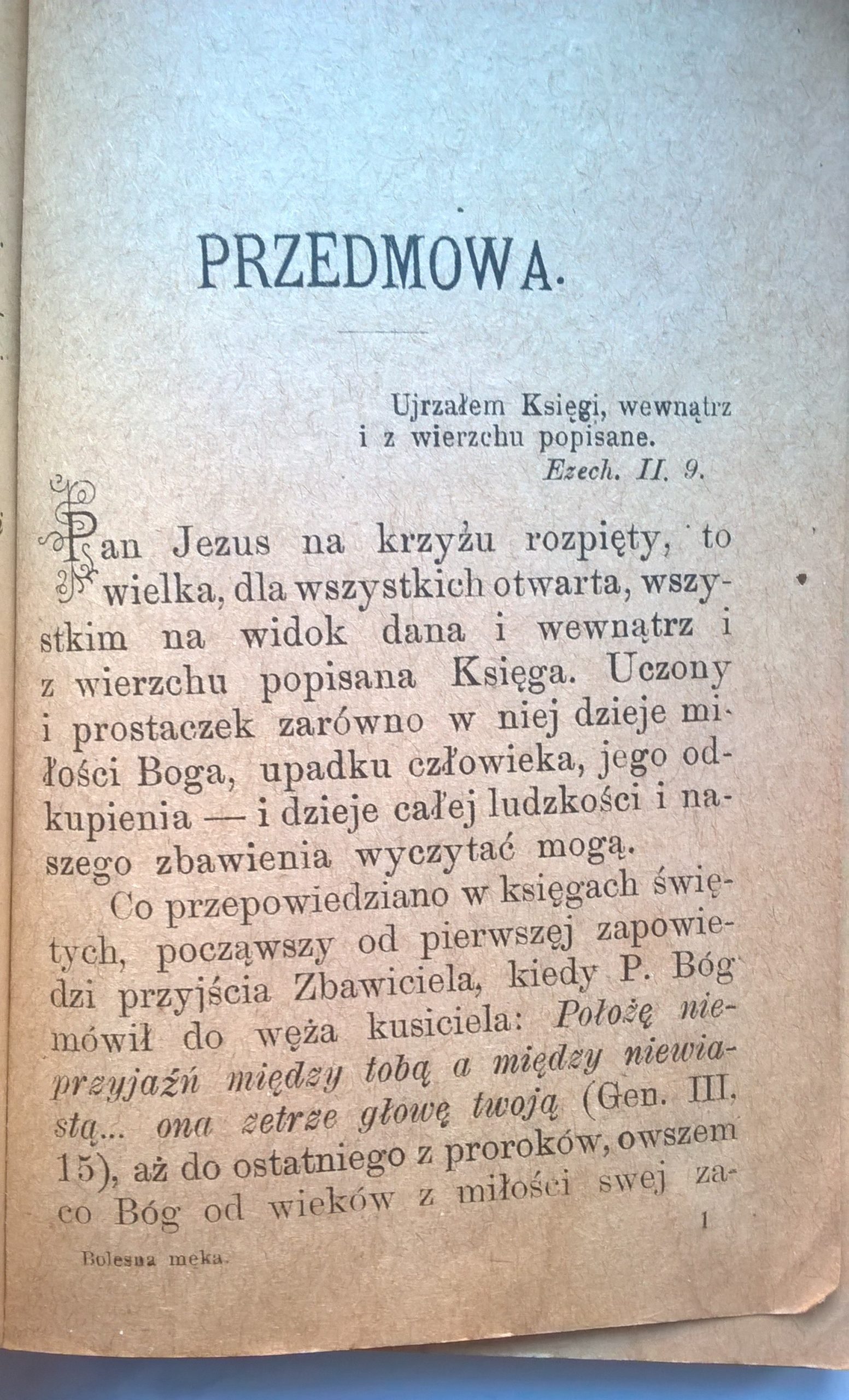 Książeczka "Bolesna Męka Pana Jezusa według opowiadań Anny Katarzyny Emmerich", 1923 r.