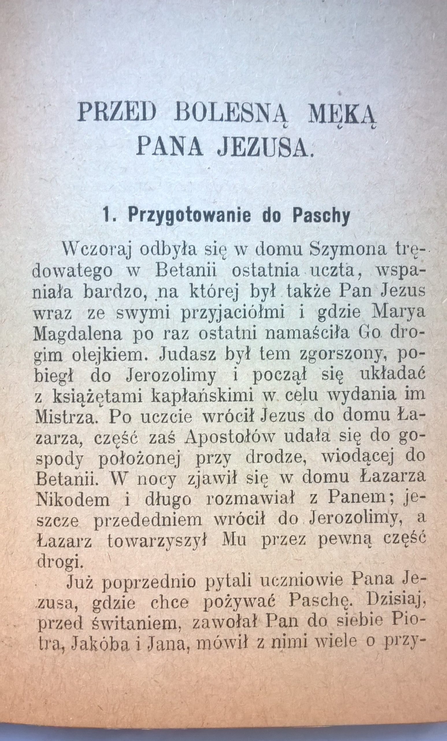 Książeczka "Bolesna Męka Pana Jezusa według opowiadań Anny Katarzyny Emmerich", 1923 r.