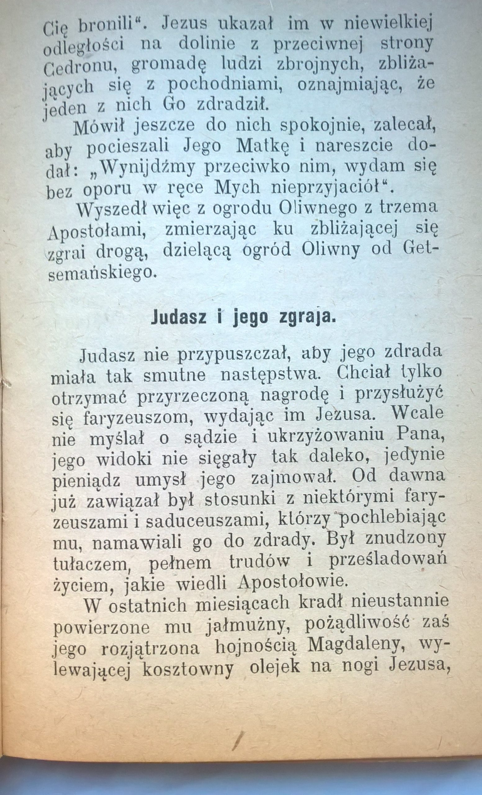 Książeczka "Bolesna Męka Pana Jezusa według opowiadań Anny Katarzyny Emmerich", 1923 r.