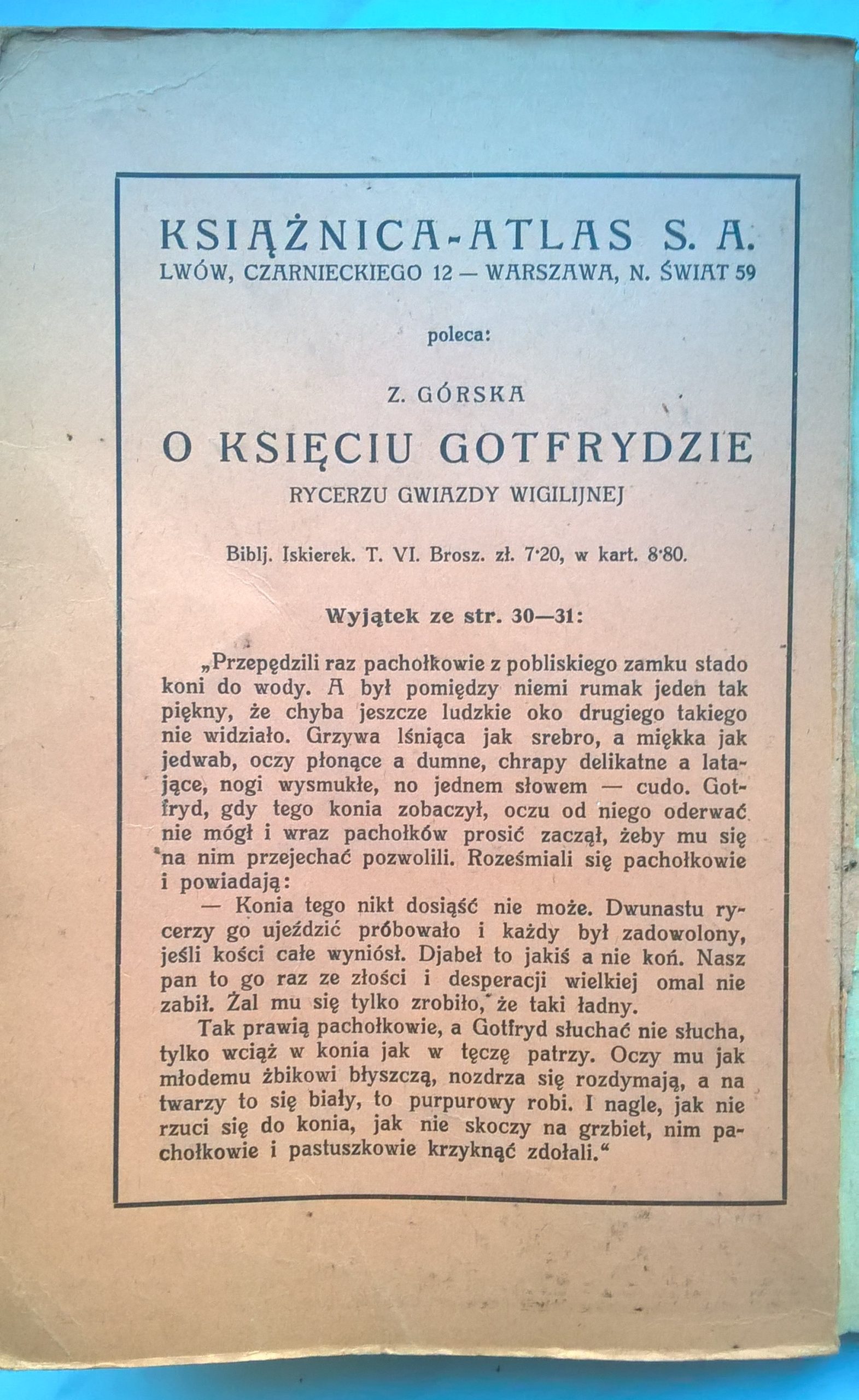 Książka "Opowiadania z dziejów powszechnych ze szczególnym uwzględnieniem dziejów Polski" B. Gebert i G. Gebertowa, 1929 r.