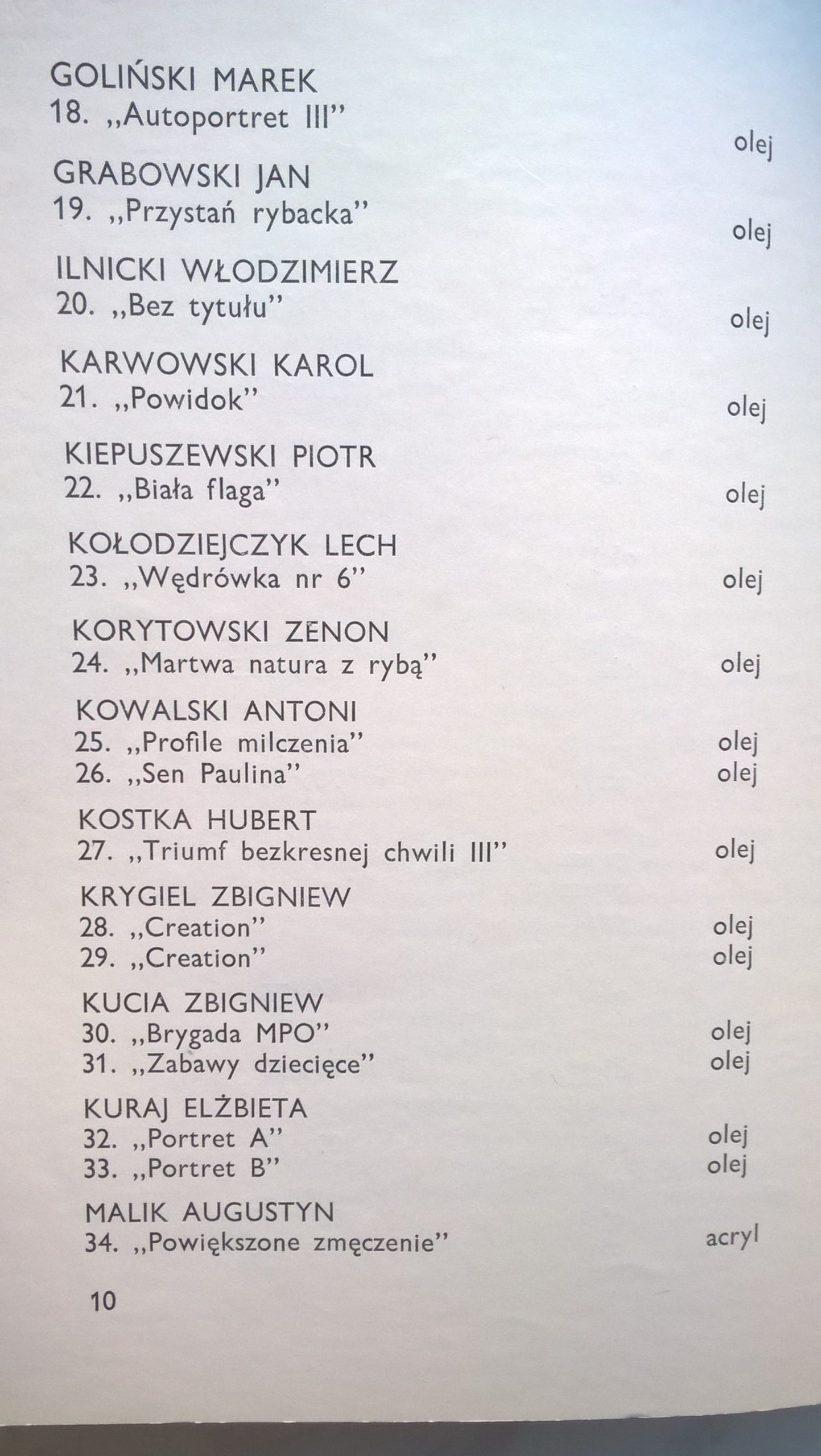 Katalog – 20 Ogólnopolska Wystawa Malarstwa BIELSKA JESIEŃ 1983