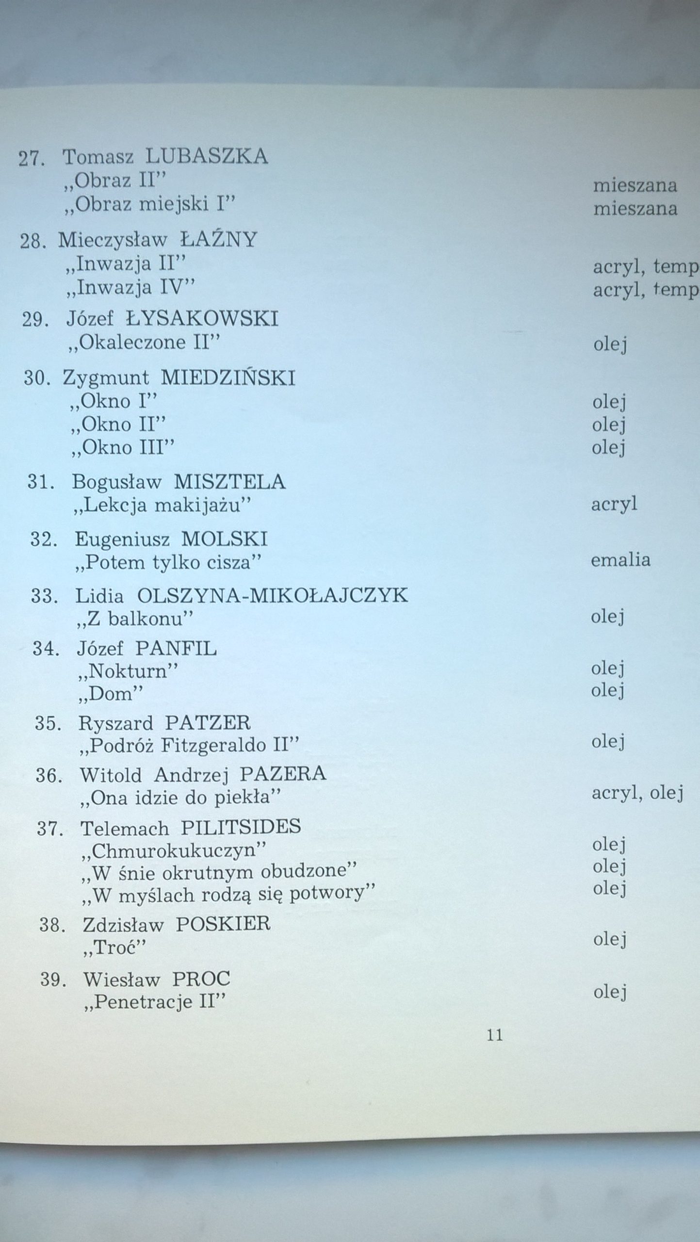 Katalog – XXIV Ogólnopolska Wystawa Malarstwa BIELSKA JESIEŃ 1987