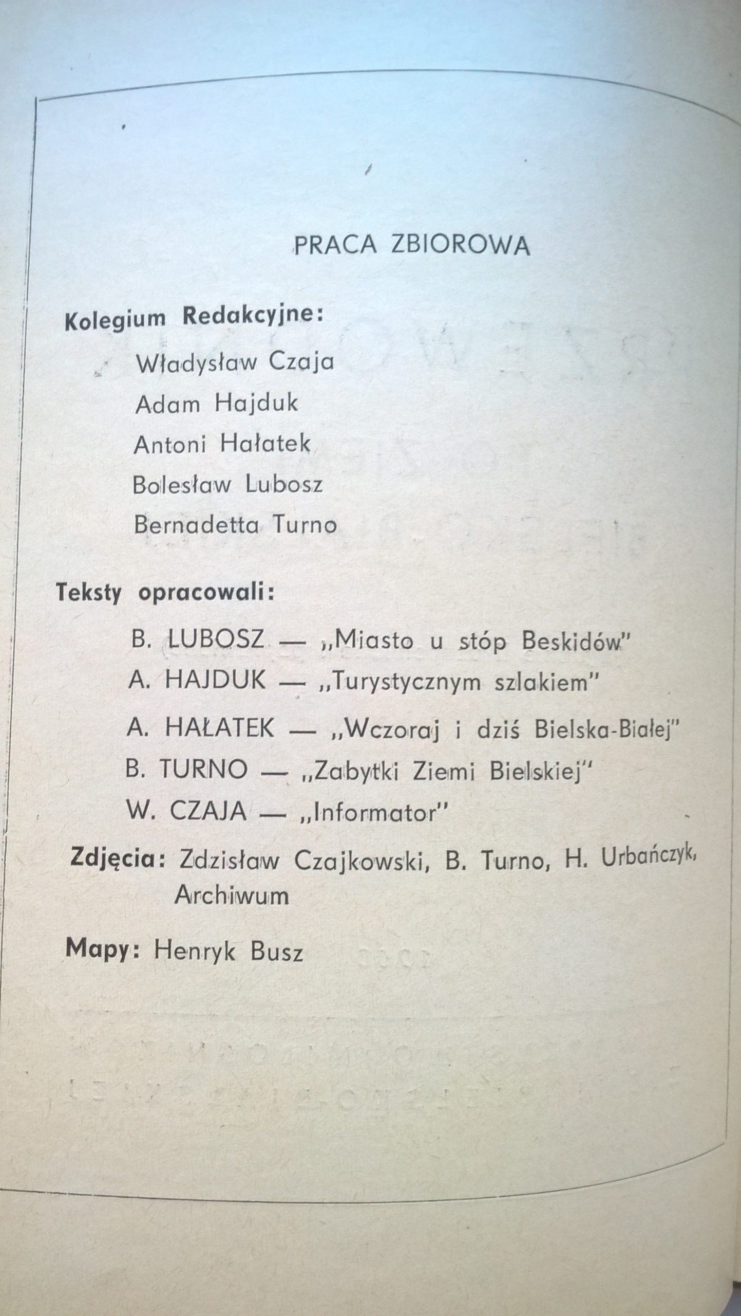 "Przewodnik po Ziemi Bielsko-Bialskiej", 1968 r.