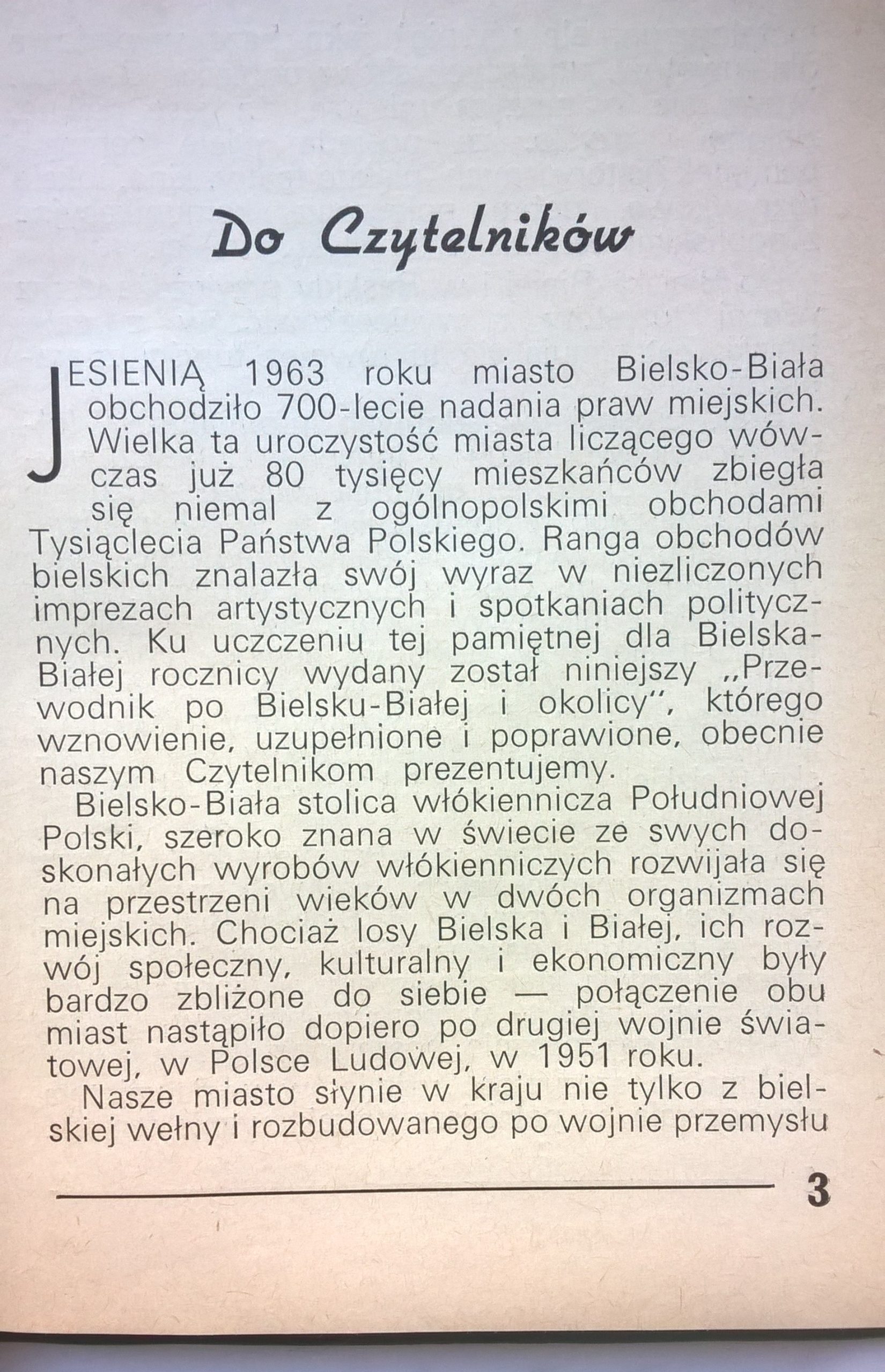 "Przewodnik po Ziemi Bielsko-Bialskiej", 1968 r.