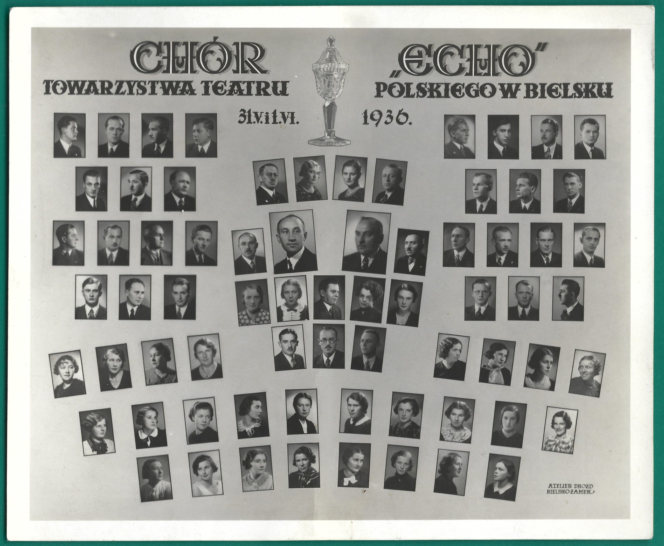 Zdjęcie - CHÓR ECHO Towarzystwa Teatru Polskiego w Bielsku, 1936 r.