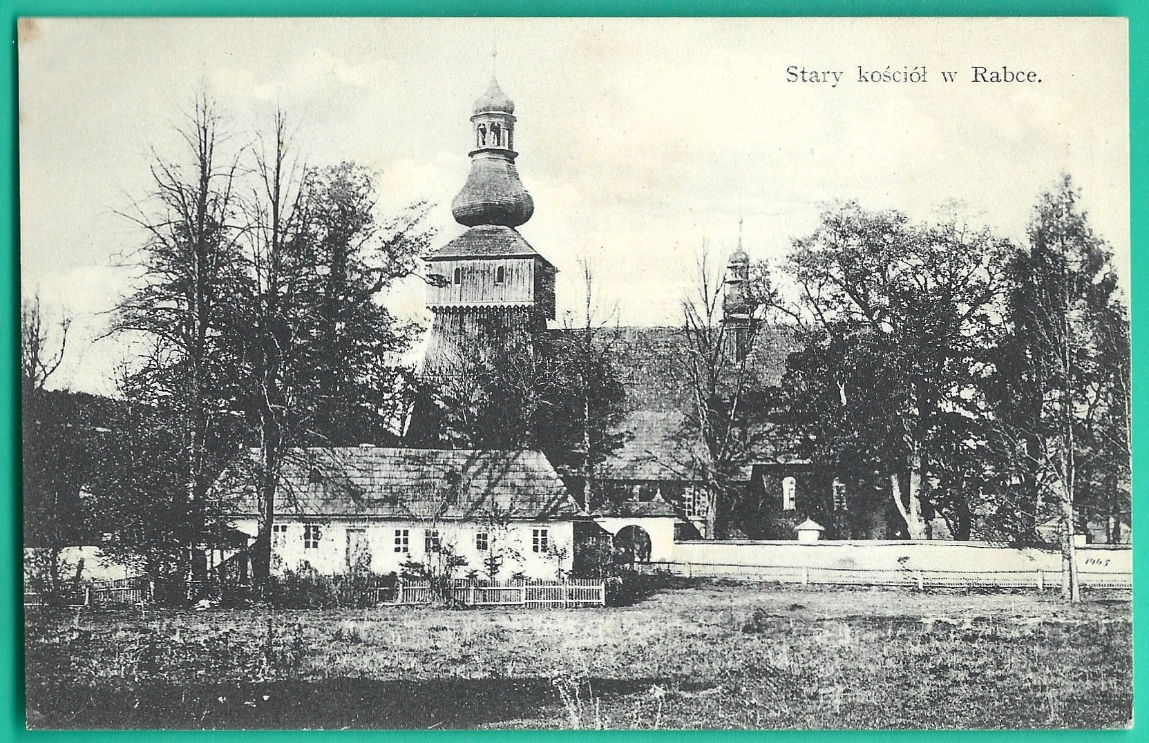 Pocztówka - Stary kościół w Rabce, 1911 r.