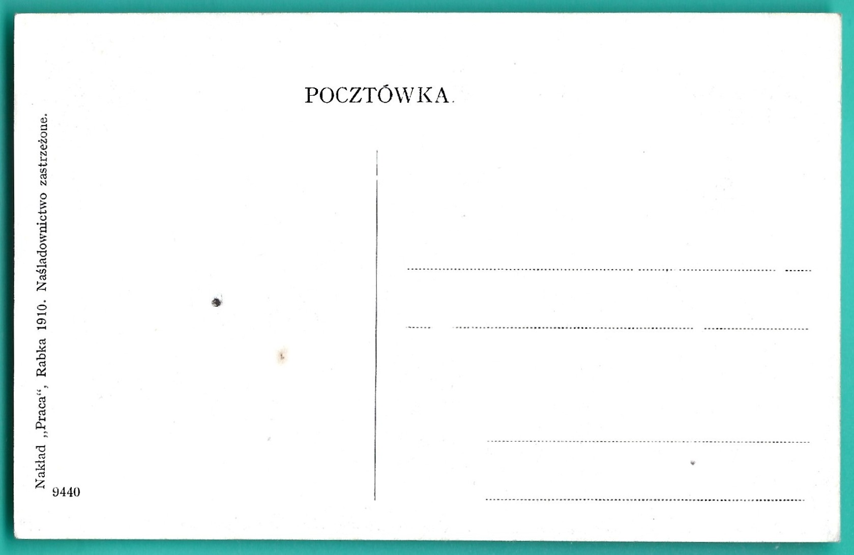 Pocztówka - Rabka. Willa pod Matką Boską, 1910 r.