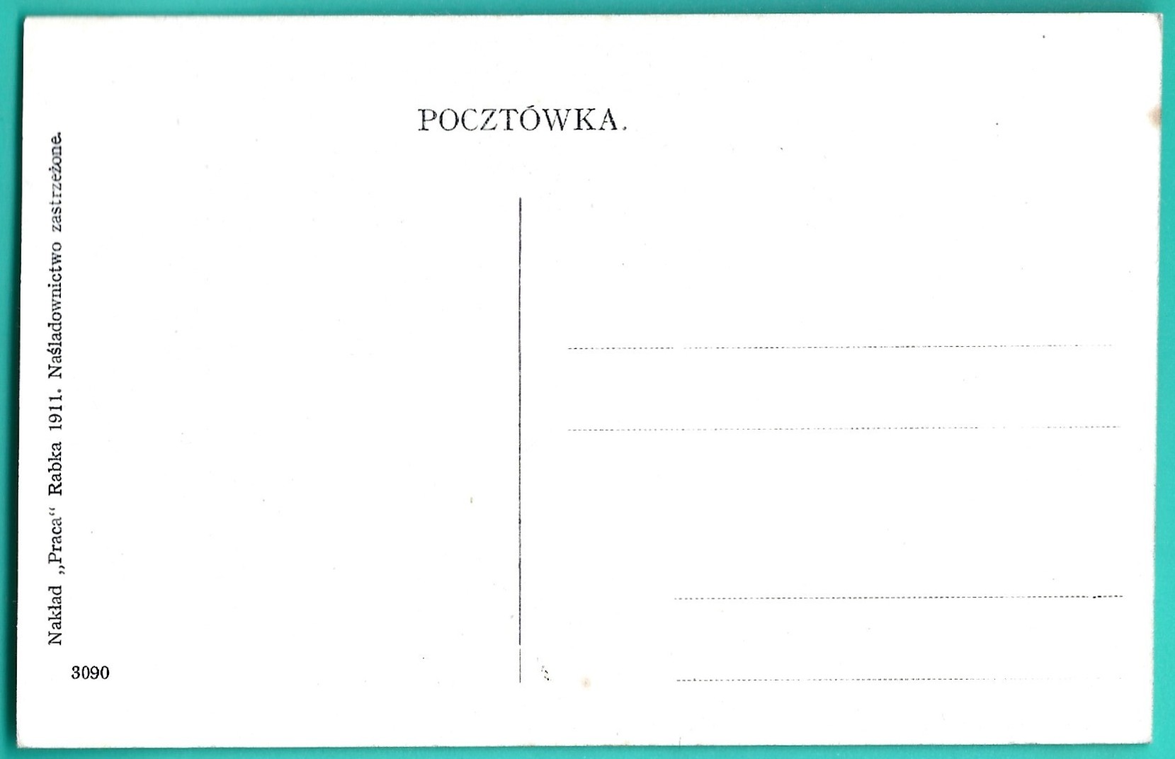 Pocztówka - Stary kościół w Rabce, 1911 r.