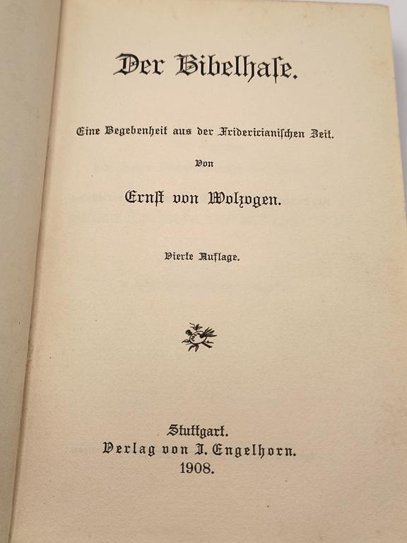 Książka "Der Bibelhase" Ernst von Wolzogen, 1908 r.