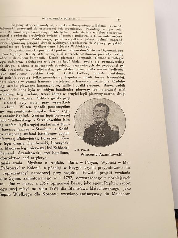 Książka "Dzieje oręża polskiego w epoce napoleońskiej" dr Maryan Kukiel, 1912 r. - reprint 1996 r.