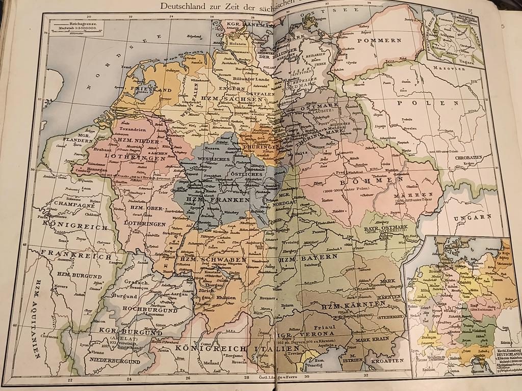 Atlas szkolny historyczny w j. niemieckim - "F. W. Putzgers Historischer Schul-Atlas", 1910 r.