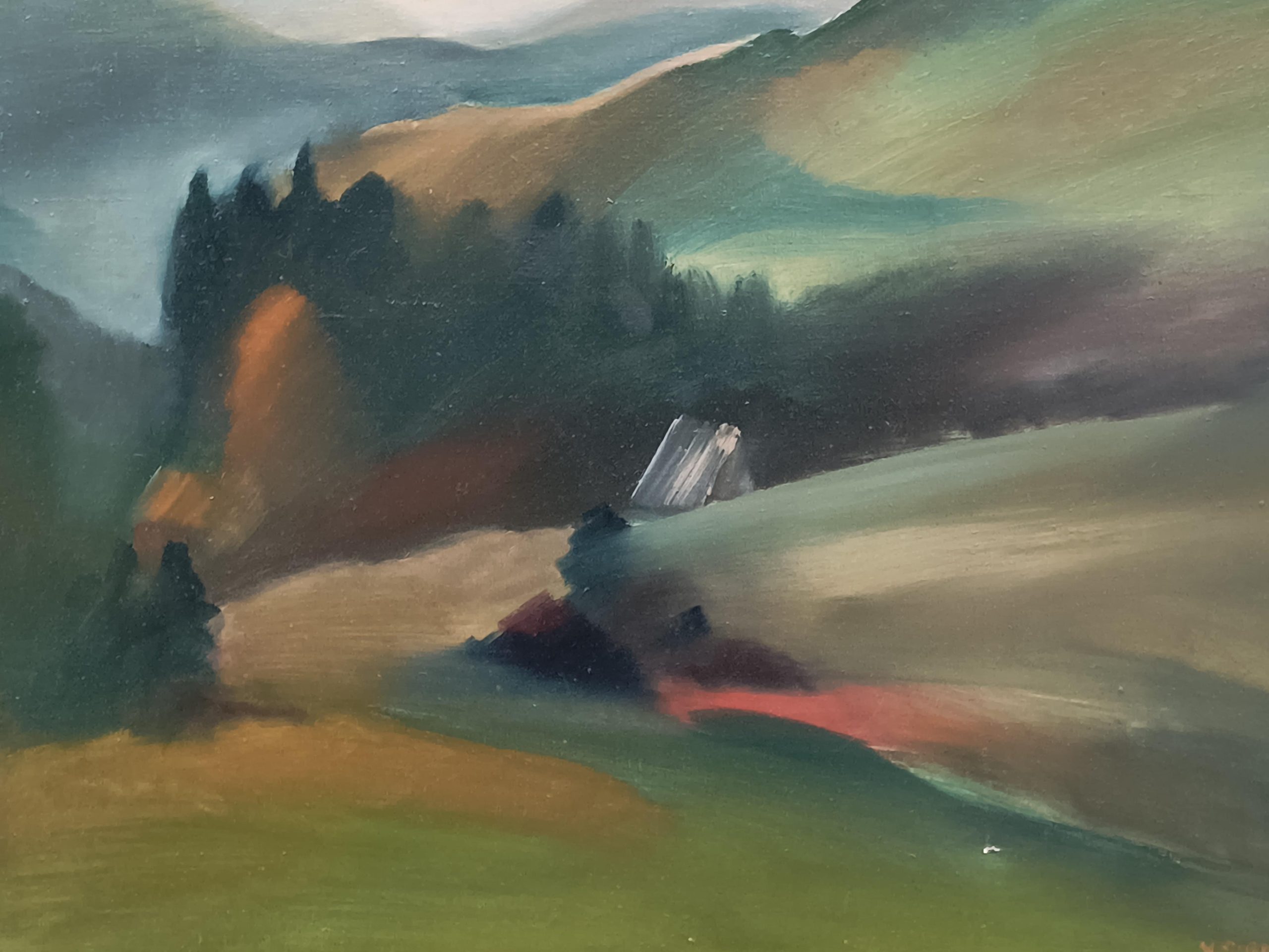 Obraz olejny - Wacław Sobieraj "Przed halnym 1977 r.