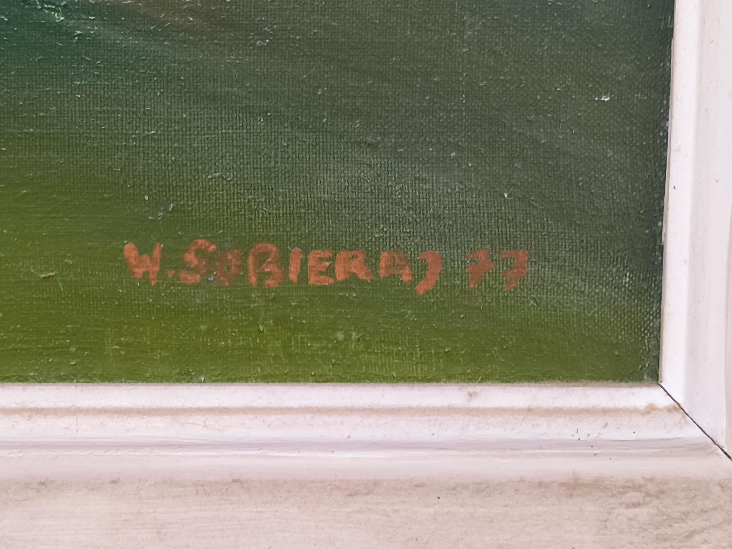 Obraz olejny - Wacław Sobieraj "Przed halnym 1977 r.