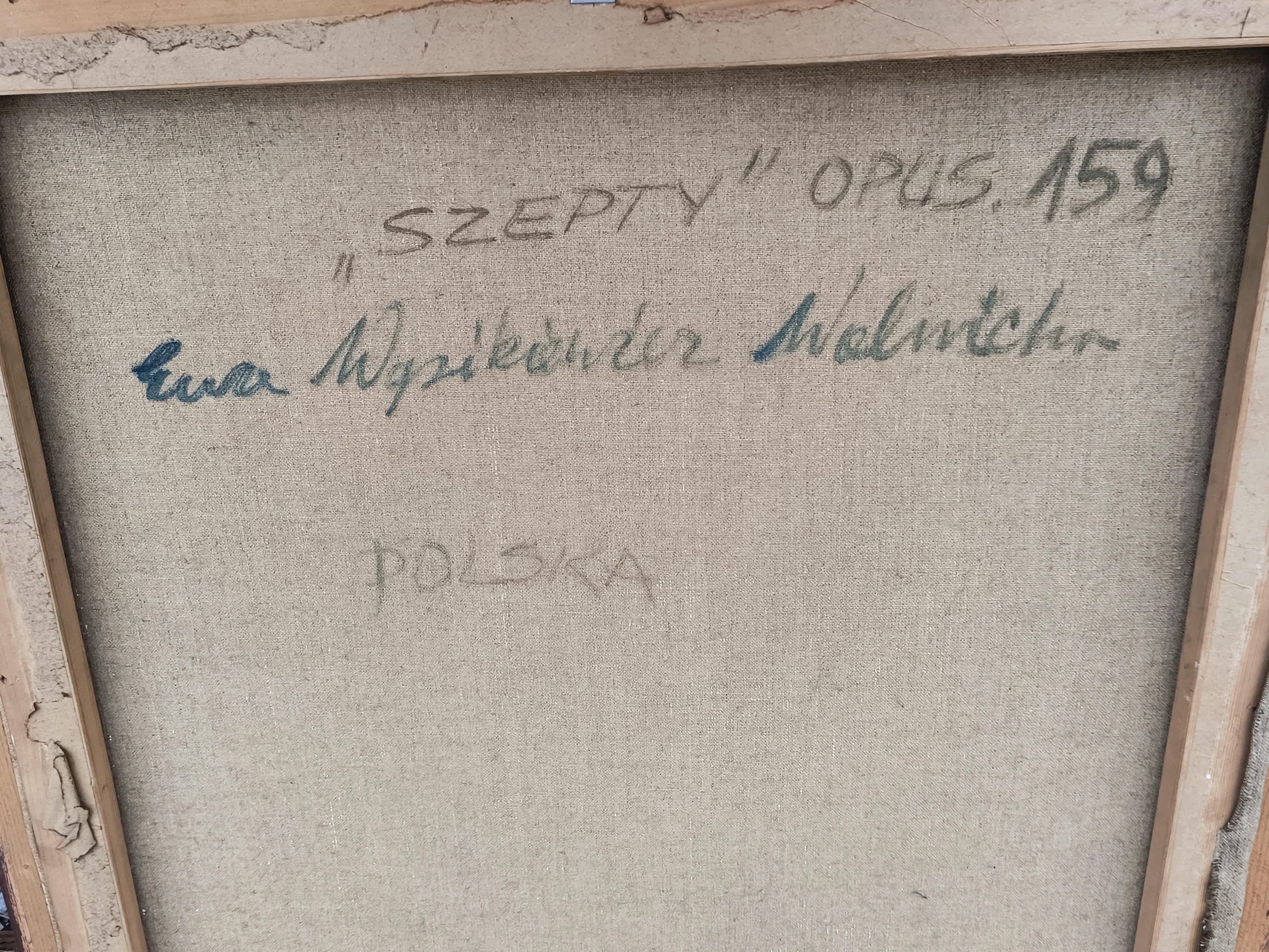 Obraz "Szepty" Ewa Wąsikiewicz-Wolnicka (ur. 1934)