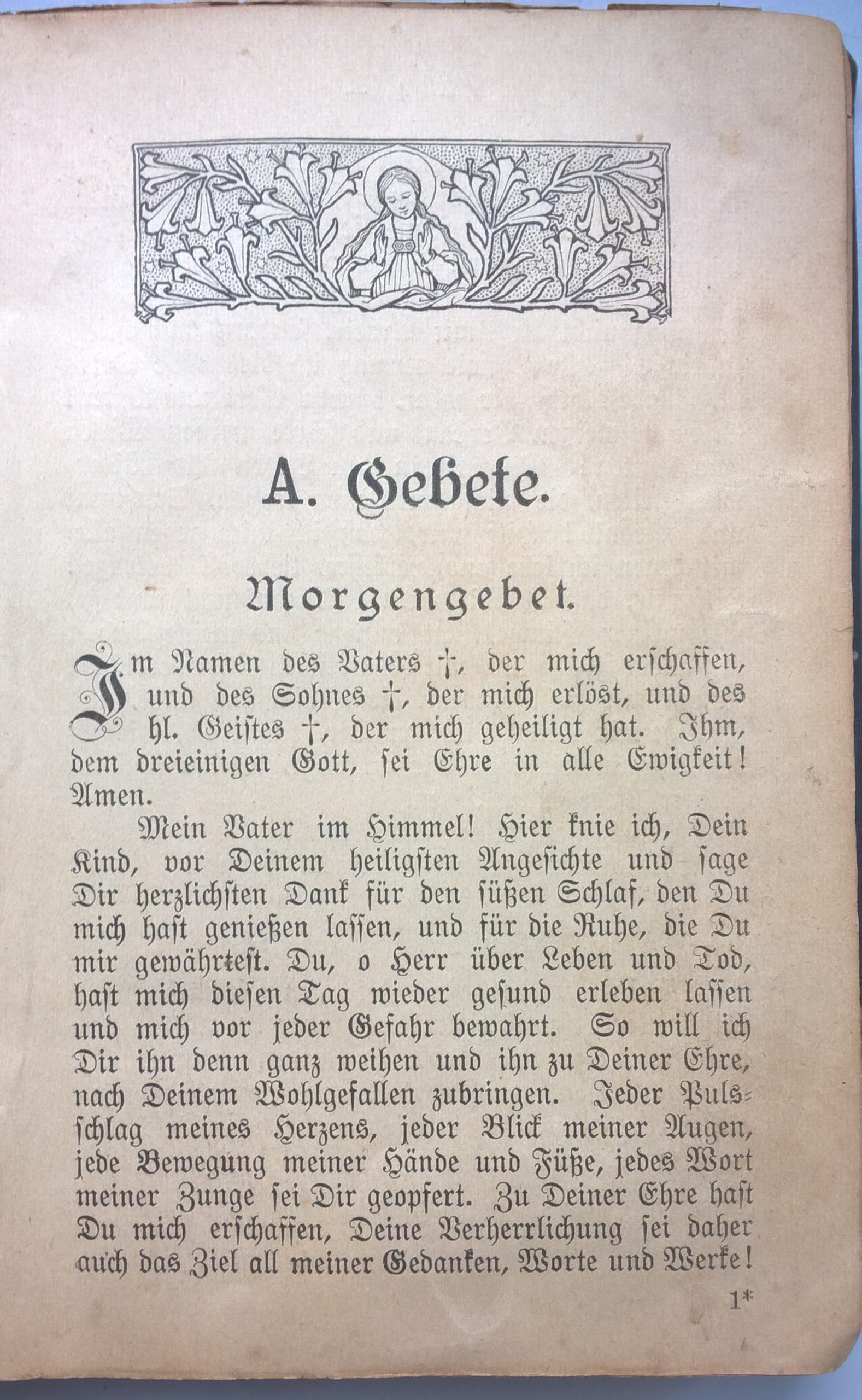 Modlitewnik i śpiewnik dla parafii Bielsko - "Gebet und Gefangbuch fur die Pfarre Bielitz", 1908 r.