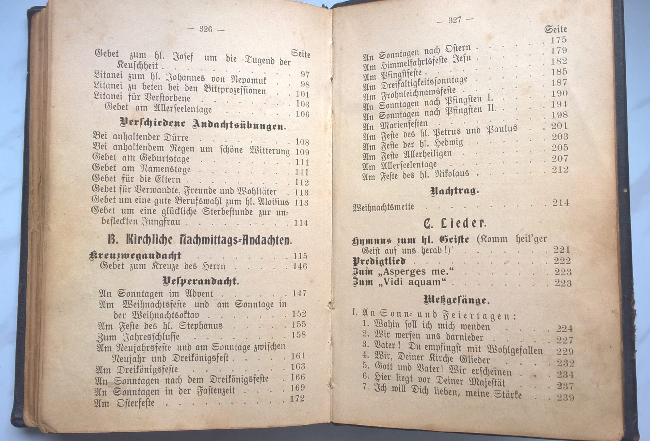 Modlitewnik i śpiewnik dla parafii Bielsko - "Gebet und Gefangbuch fur die Pfarre Bielitz", 1908 r.