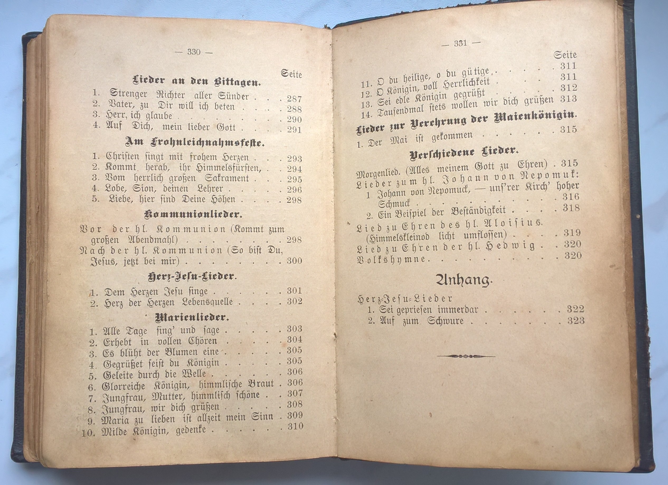 Modlitewnik i śpiewnik dla parafii Bielsko - "Gebet und Gefangbuch fur die Pfarre Bielitz", 1908 r.