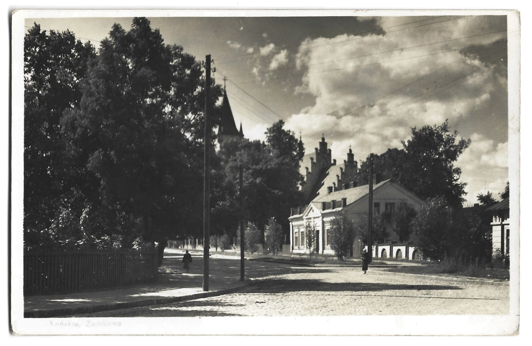 Pocztówka - Końskie, Zamkowa