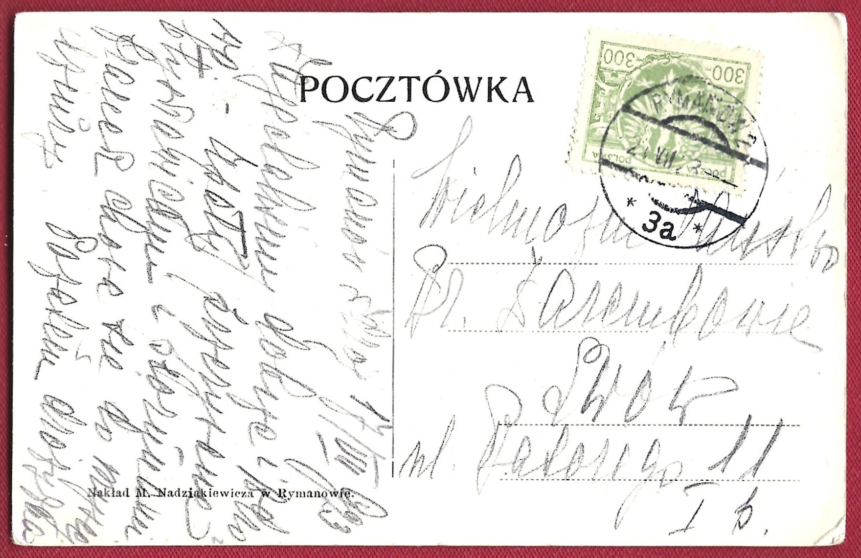 Pocztówka - Rymanów-Zdrój, Źródło, 1923 r.