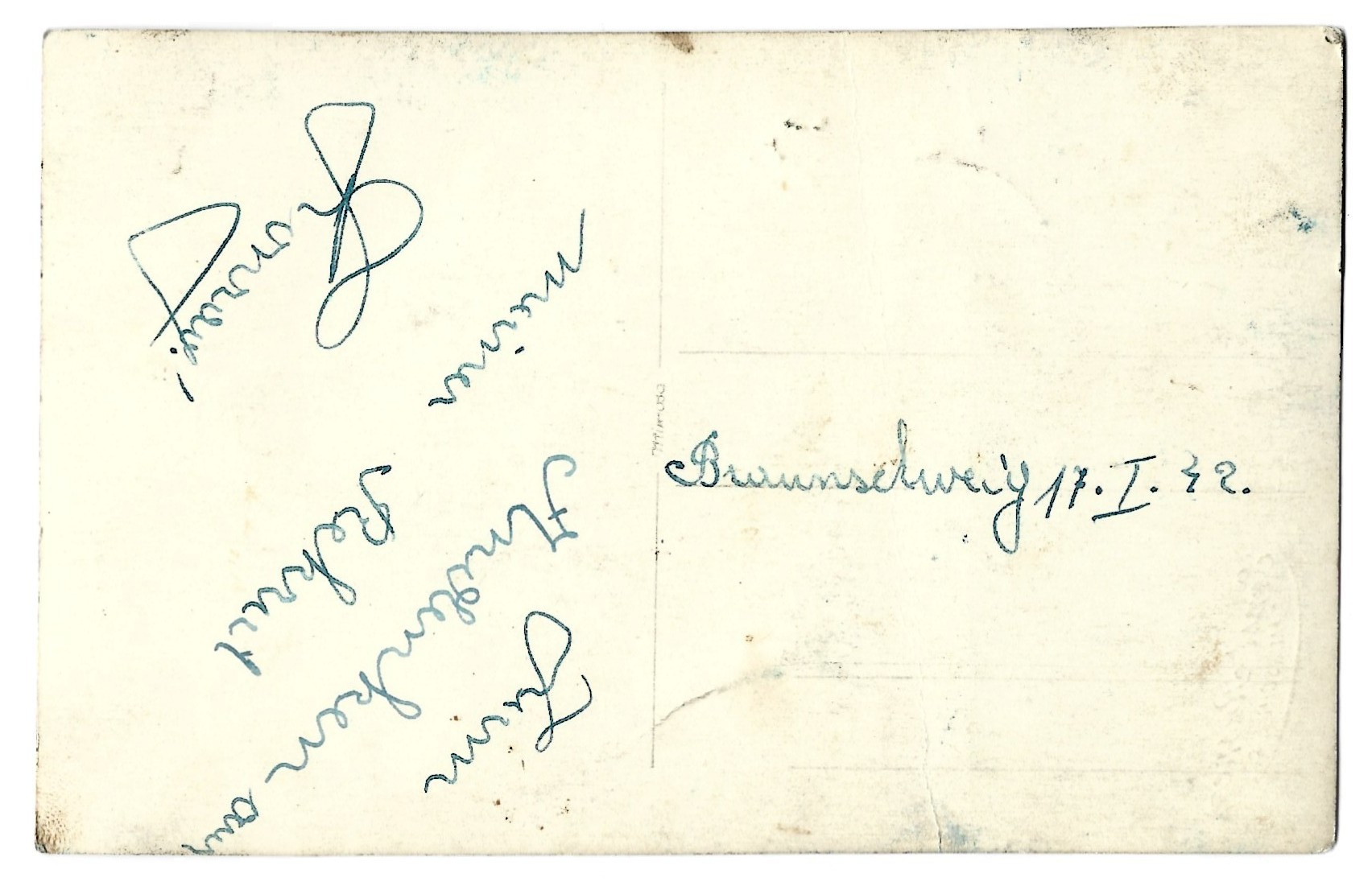 Zdjęcie portretowe żołnierza niemieckiego - Braunschewig (Brunszwik), 1942 r.