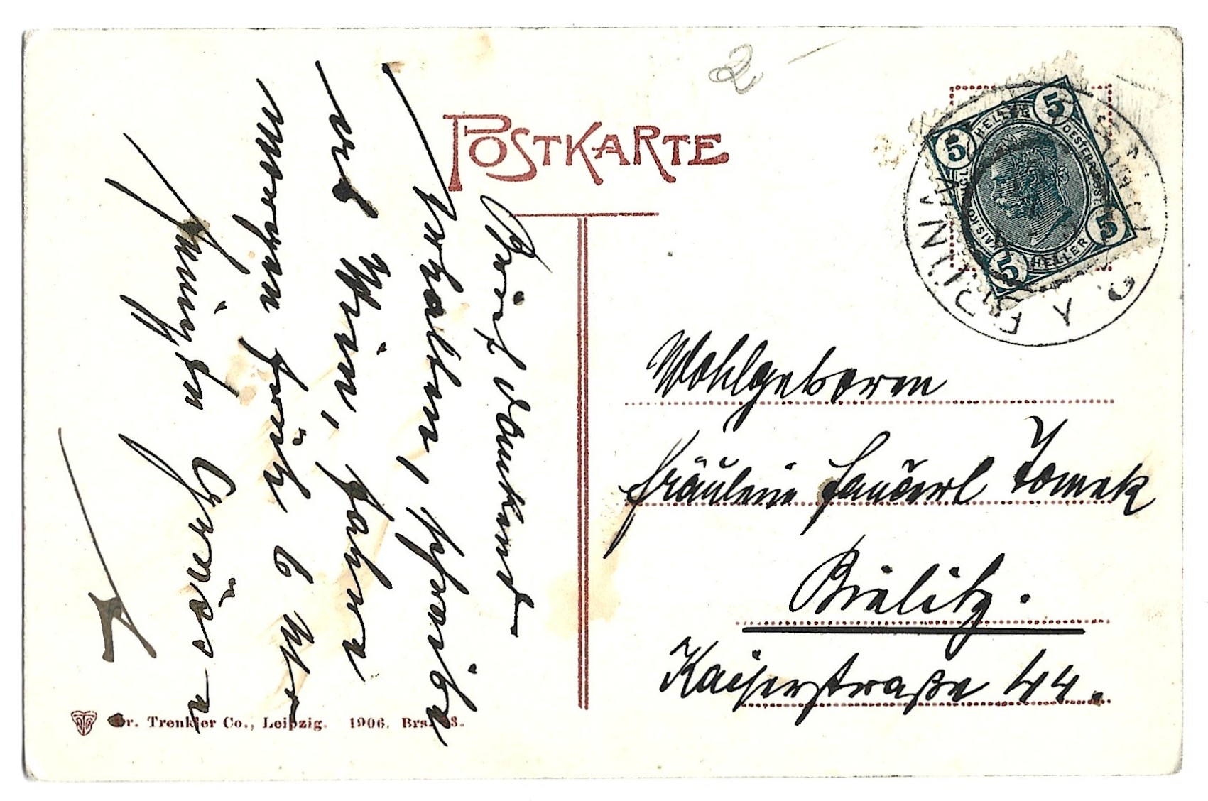 Pocztówka - Breslau. Blücherplatz - Wrocław. Plac Solny, 1906 r.