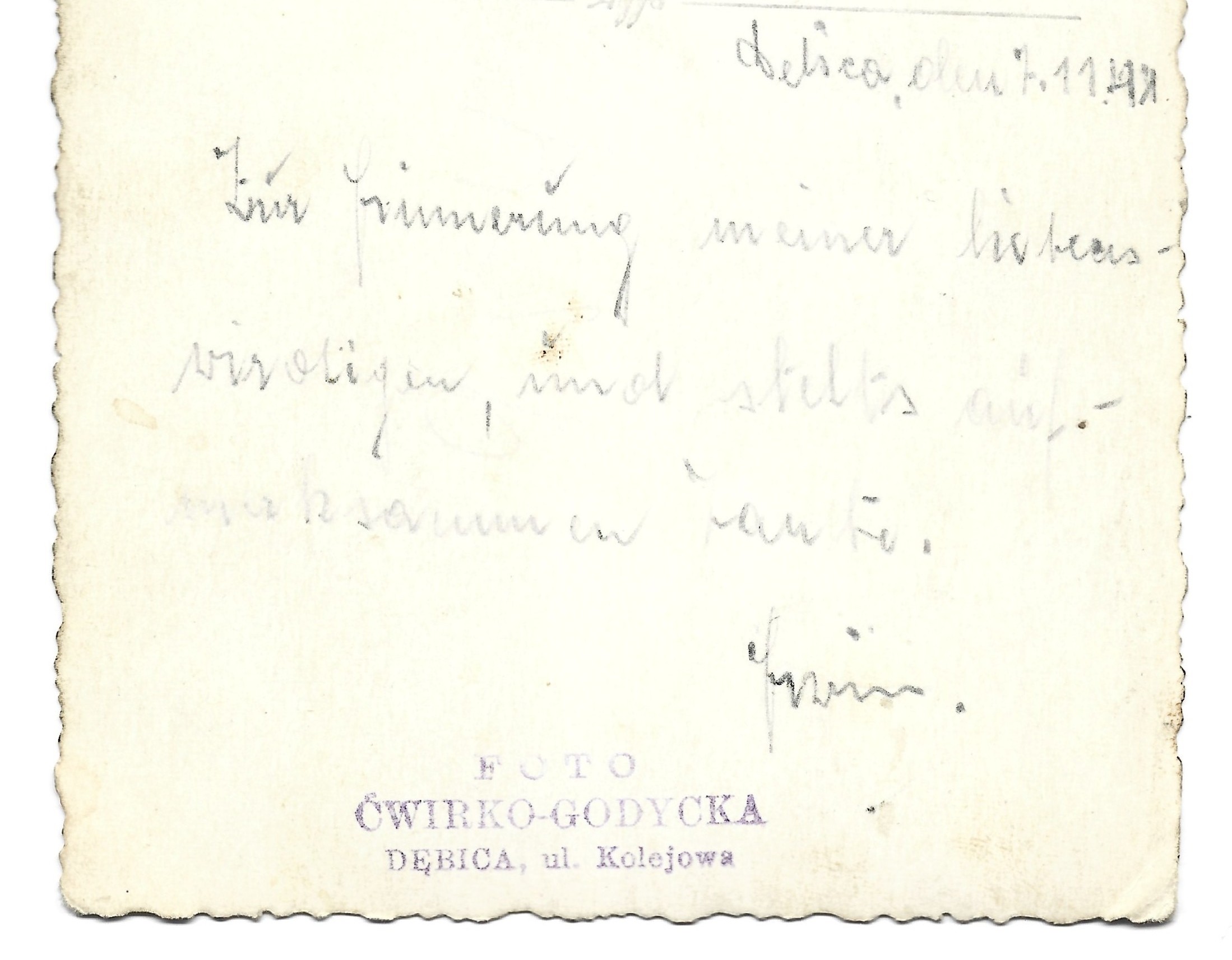 Zdjęcie żołnierza niemieckiego - Dębica, 1941 r.