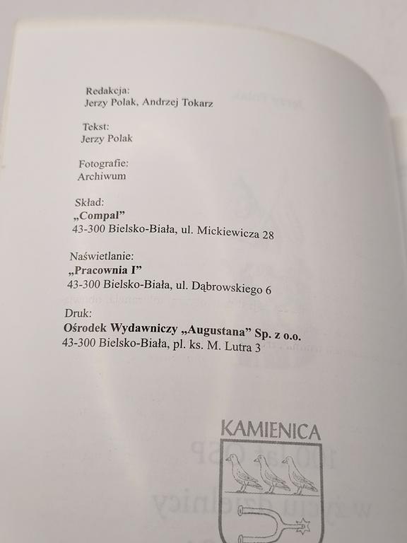 Książka - Jerzy Polak "100 lat OSP w życiu dzielnicy Kamienica" Bielsko-Biała, 2003r.