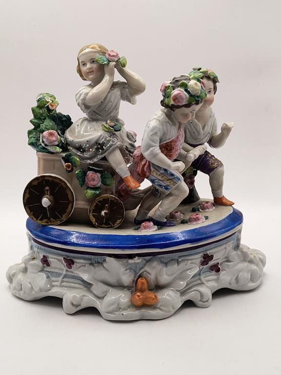 Zabytkowy kałamarz porcelanowy - koniec XIX w.