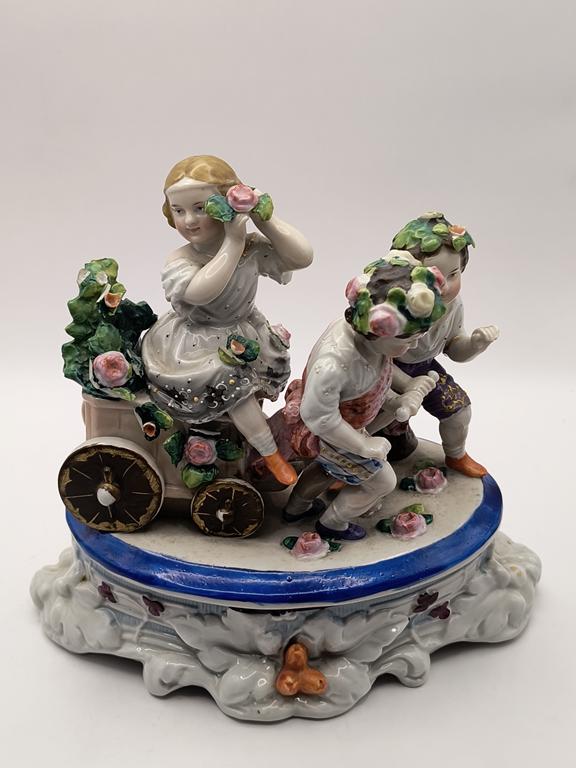 Zabytkowy kałamarz porcelanowy - koniec XIX w.