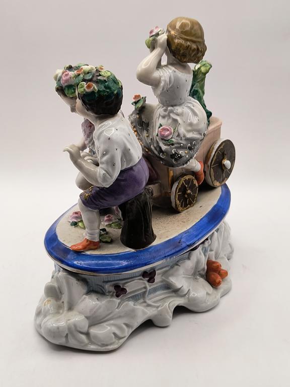 Zabytkowy kałamarz porcelanowy - koniec XIX w.