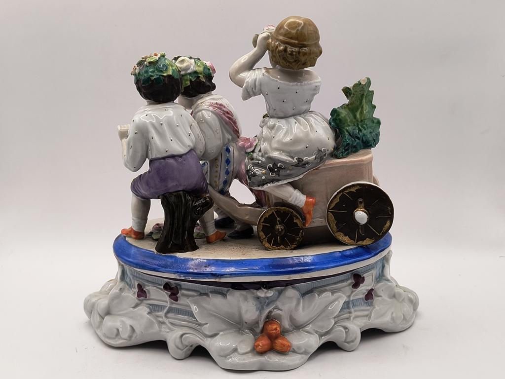 Zabytkowy kałamarz porcelanowy - koniec XIX w.