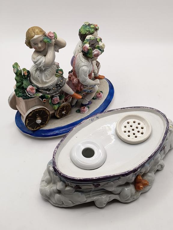 Zabytkowy kałamarz porcelanowy - koniec XIX w.