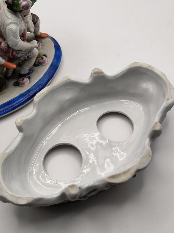 Zabytkowy kałamarz porcelanowy - koniec XIX w.
