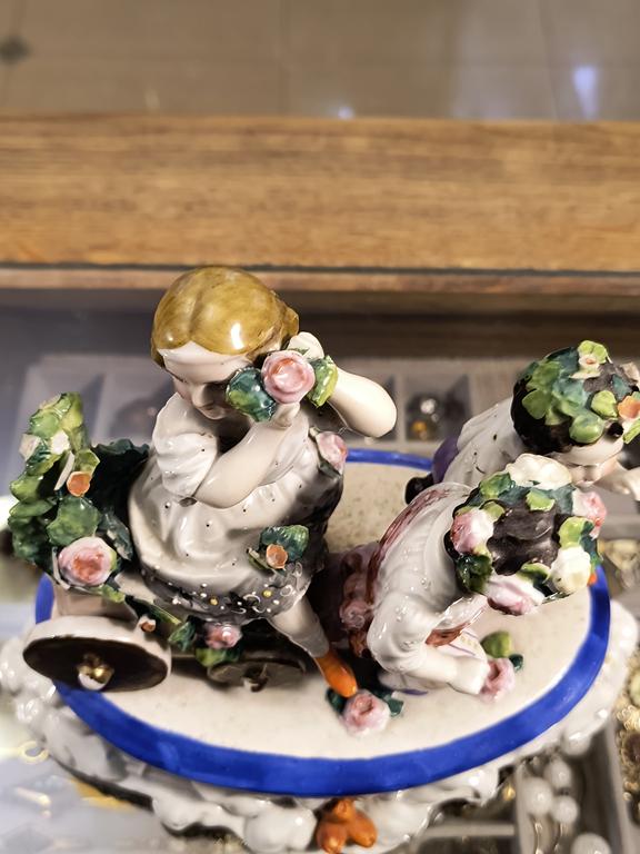 Zabytkowy kałamarz porcelanowy - koniec XIX w.
