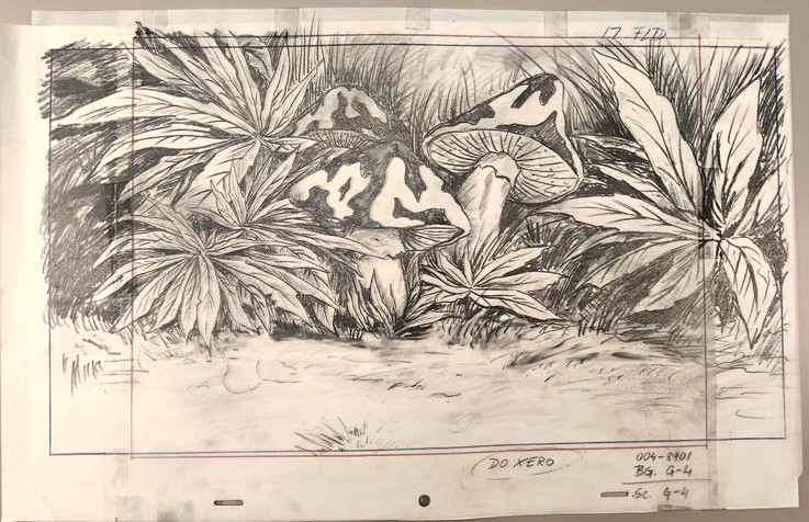 Projekt tła do bajki SMERFY