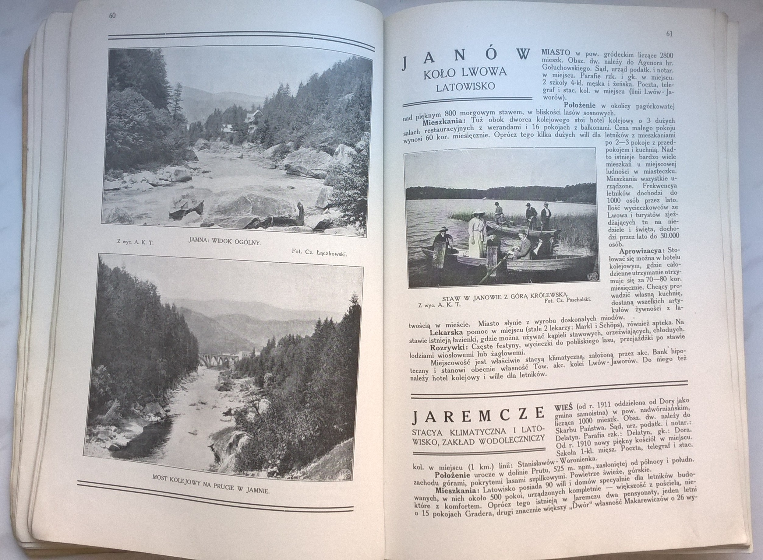 Książka "Przewodnik po zdrojowiskach i miejscowościach klimatycznych Galicyi", Lwów , 1912 r.