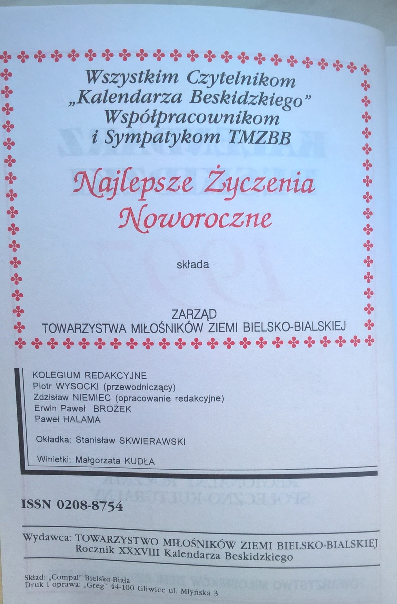 Kalendarz Beskidzki 1997